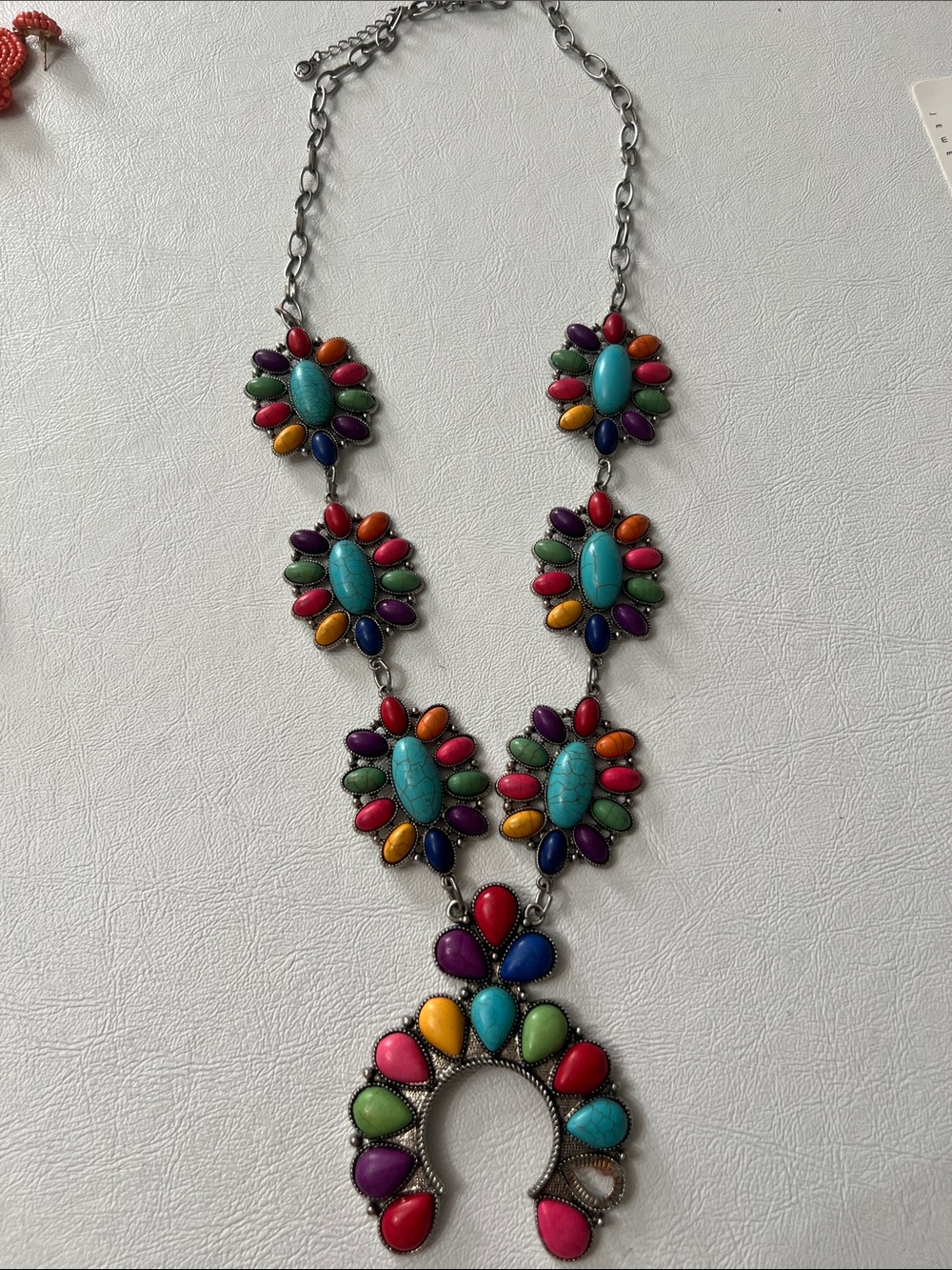 Multicolor Statement Pendant Necklace - Women Jewelry *see last pic